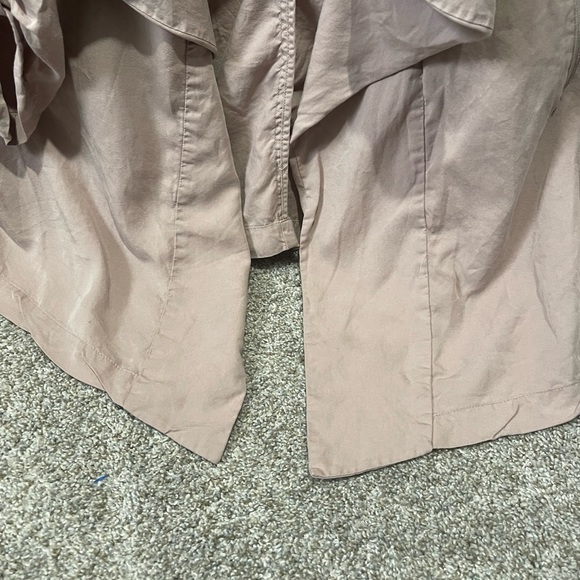 Elaine Rose blush color open front tencel cardigan with zipper pockets size XL - Picture 5 of 8